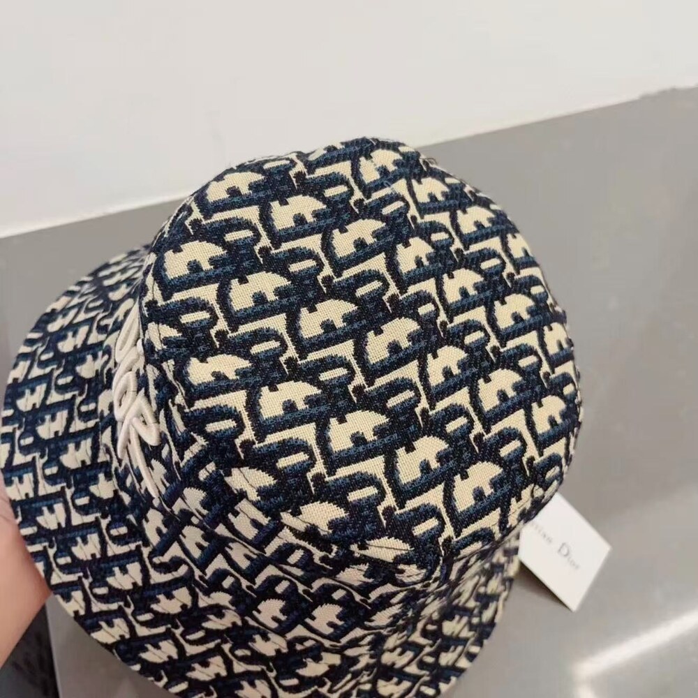 Dior Oblique Logo Embroidered Bucket Hat - Picture 2 of 4
